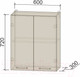 Миниатюра изображения товара Шкаф навесной для кухни Интерлиния Компо ВШ60-720-2дв (вудлайн кремовый)