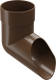 Миниатюра изображения товара Колено трубы водосточной Docke Premium 85мм (каштан)
