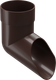Миниатюра изображения товара Колено трубы водосточной Docke Premium 85мм (шоколад)