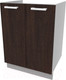 Миниатюра изображения товара Шкаф под мойку Интерлиния Компо НШ60м-2дв (дуб венге)