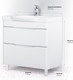 Миниатюра изображения товара Тумба с умывальником AM.PM Like M80FSX0802WG + M80WCC0802WG