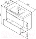 Миниатюра изображения товара Тумба с умывальником AM.PM Like M80FHX0802WG + M80WCC0802WG