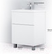 Миниатюра изображения товара Тумба с умывальником AM.PM Gem M90-FSX0602-WC0602WG