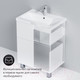 Миниатюра изображения товара Тумба с умывальником AM.PM Gem M90-FSX0602-WC0602WG
