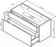 Миниатюра изображения товара Тумба под умывальник AM.PM Inspire V2.0 M50AFHX1203EGM