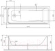 Миниатюра изображения товара Каркас AM.PM Gem W90A-160-070W-R
