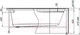 Миниатюра изображения товара Каркас Aquanet Mia 140x80 L/R