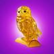 Миниатюра изображения товара 3D-пазл Crystal Puzzle Сова / 90247 (золото)