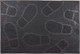 Миниатюра изображения товара Коврик грязезащитный SunStep Следы 40x60 / 31-022 (черный)