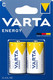 Миниатюра изображения товара Комплект батареек Varta Energy C (2шт)