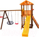 Миниатюра изображения товара Игровой комплекс Perfetto Sport Pitigliano 5 + качели Паутина