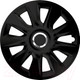 Миниатюра изображения товара Набор колпаков VERSACO R17 Stratos RC 17" / 17STRATOSRCBLACK (4шт, черный/хром)