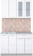 Миниатюра изображения товара Кухонный гарнитур Интерлиния Мила 12 (вудлайн кремовый/опал светлый)