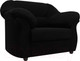 Миниатюра изображения товара Кресло мягкое Лига Диванов Карнелла 240 / 105846 (микровельвет черный)