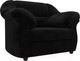 Миниатюра изображения товара Кресло мягкое Лига Диванов Карнелла 240 / 105833 (велюр черный)