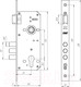 Миниатюра изображения товара Замок врезной Зенит ЗВ4-85.3 / БП-00010350 (хром)