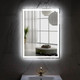 Миниатюра изображения товара Зеркало Пекам Greta 50x80 / greta-50x80s (с подсветкой и сенсором на прикосновение)