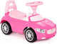 Миниатюра изображения товара Каталка детская Полесье  SuperCar №1 со звуковым сигналом  / 84477 (розовый)