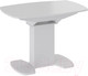 Миниатюра изображения товара Обеденный стол ТриЯ Портофино СМ(ТД)-105.01.11(1) (белый глянец/стекло белое)
