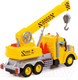 Миниатюра изображения товара Кран игрушечный Полесье Профи со звуком и светом / 86600 (инерционный, желтый)