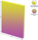 Миниатюра изображения товара Записная книжка Berlingo Radiance А5 NB0 93501 (80л, желтый/розовый градиент)