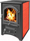 Миниатюра изображения товара Печь-камин Везувий ПК-01 (205) с плитой (красный)