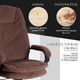 Миниатюра изображения товара Кресло офисное Tetchair Comfort LT флок (коричневый)