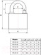 Миниатюра изображения товара Замок навесной Apecs PD-03-40