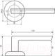 Миниатюра изображения товара Ручка дверная Code Deco H-14105-A-NIS