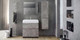 Миниатюра изображения товара Тумба с умывальником Belux Сидней-Женева Н60-02 (31, бетон Чикаго/светло-серый)
