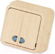Миниатюра изображения товара Выключатель Gunsan Misya 01 05 23 00 100 104 (клен)