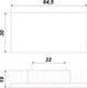 Миниатюра изображения товара Ручка для мебели Boyard Практик RS073BL.5/32