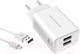 Миниатюра изображения товара Зарядное устройство сетевое Atomic U400 (с кабелем Type-C, белый)