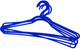 Миниатюра изображения товара Набор пластиковых вешалок-плечиков York Стандарт 5шт (синий)