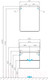 Миниатюра изображения товара Тумба под умывальник Акватон Скай 60 (1A238201SY010)