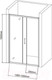 Миниатюра изображения товара Душевая дверь Aquanet SD-1300A / 209407