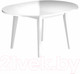 Миниатюра изображения товара Обеденный стол Васанти Плюс Партнер ПС-34 100-135x100 (белый глянец/белый)