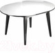 Миниатюра изображения товара Обеденный стол Васанти Плюс Партнер ПС-35 100-135x100 (белый глянец/черный)
