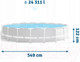 Миниатюра изображения товара Каркасный бассейн Intex Greywood Prism Frame Premium / 26744NP (549х122см)