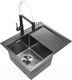 Миниатюра изображения товара Мойка кухонная Avina HM5848 L (графит)