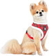 Миниатюра изображения товара Шлея-жилетка для животных Puppia Blitzen-A / PAQD-AC1470-CR-S (красный/клетка)