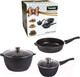 Миниатюра изображения товара Набор кухонной посуды Мечта Гранит №1 / M001802 (черный)