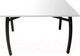 Миниатюра изображения товара Обеденный стол Solt 120x80 (белый/ноги гнутые усиленные черные)