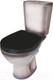 Миниатюра изображения товара Унитаз напольный Rosa Соло (черный)