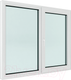 Миниатюра изображения товара Окно ПВХ Brusbox Roto Двухстворчатое поворотно-откидное правое 3 стекла (1500x1500x70)