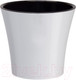 Миниатюра изображения товара Кашпо Santino Arte / АРТ 1.2 Б-Ч (белый/черный)