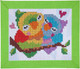 Миниатюра изображения товара Набор алмазной вышивки Bondibon Картина Попугаи-неразлучники / ВВ3346