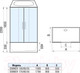 Миниатюра изображения товара Душевая кабина WeltWasser WW500 Emmer 150/85/55