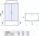 Миниатюра изображения товара Душевая кабина WeltWasser WW500 Emmer 150/85/55-2