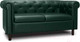 Миниатюра изображения товара Диван Brioli Винчестер двухместный (L15/зеленый)